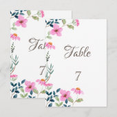 Garden Pink Flowers Kaart (Voorkant / Achterkant)