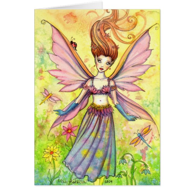 Garden Pixie Fariy Kaart (Voorkant)