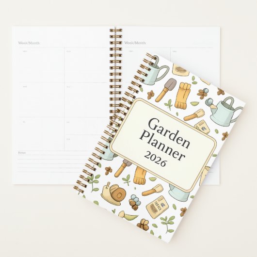 🌱📒 Garden Planner 2026 🐌🧤 (Devant avec enveloppe)