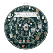 Garden Plants and Coffee Personalized Dartbord (Voorkant)