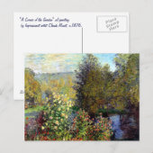 Garden Pond par carte postale Monet (Devant / Derrière)
