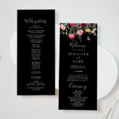 Garden Programme de mariage Fleur sauvage multicol