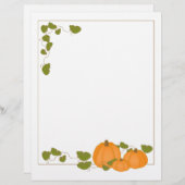 Garden Pumpkins Paper (Voorkant / Achterkant)