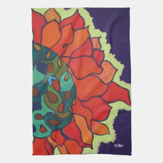 "Garden Queen I" Kitchen Towel Theedoek (Verticaal)