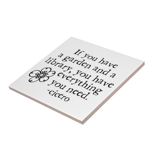 Garden Quotes Tegeltje (Zijkant)