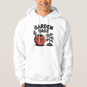 Garden Rage – Boze Tomaat met Schep Cartoon Hoodie