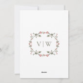Garden Sage Green Enregistrer La Date Invitation (Dos)