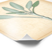 Garden Sage Herb Foto Foto Afdruk (Hoek)