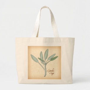 Garden Sage Herb Grote Tote Bag