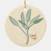 Garden Sage Herb Ornament (Achterkant)