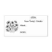 Garden Seed Packet Rubber Stamp Rubberstempel (Afrduk)