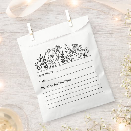 Garden Seed Saving Envelope Bedankzakje (Geknipt)