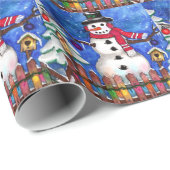 Garden Snowman Cadeaupapier (Rol Hoek)