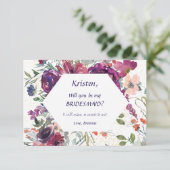 Garden Splash ben mijn Bridesmaid Kaart (Staand voorkant)