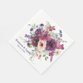 Garden Splash Modern Floral Wedding Servet (Hoek)