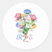 Garden Spring Wedding Ronde Sticker (Voorkant)