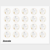 Garden Sprout Pray Candle Ronde Sticker (Vel)