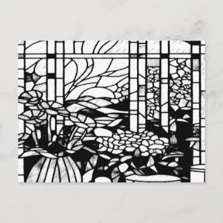 Garden Stained Glass  Feestdagenkaart