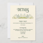 Garden Storybook Fairytale Faire-part de mariage (Dos)