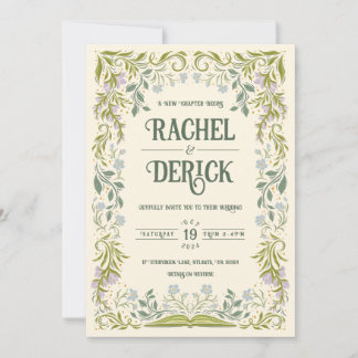 Garden Storybook Fairytale Faire-part de mariage