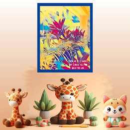 Garden Struik Inspiratie Quote Wall Abstract Art D Poster