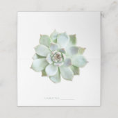 Garden Succulent Cactus Wedding (Buitenkant ongevouwen)