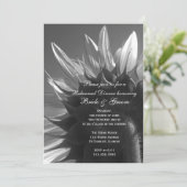 Garden Sunflower Wedding Rehearsal Dinner Kaart (Staand voorkant)