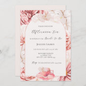 Garden Tea Party Invitation de la douche nuptiale (Devant / Derrière)