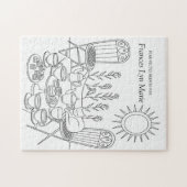 Garden Tea Party & Sleeping Cat Jigsaw Puzzle Legpuzzel (Horizontaal)