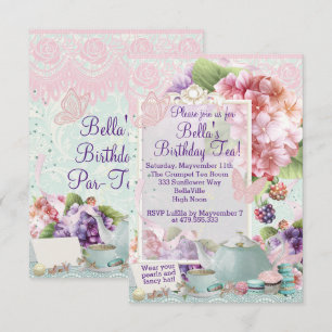 Garden Tea Party uitnodiging