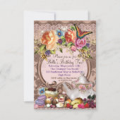 Garden Tea Party uitnodiging (Voorkant)