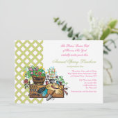 Garden Tools Luncheon Invitation Kaart (Staand voorkant)