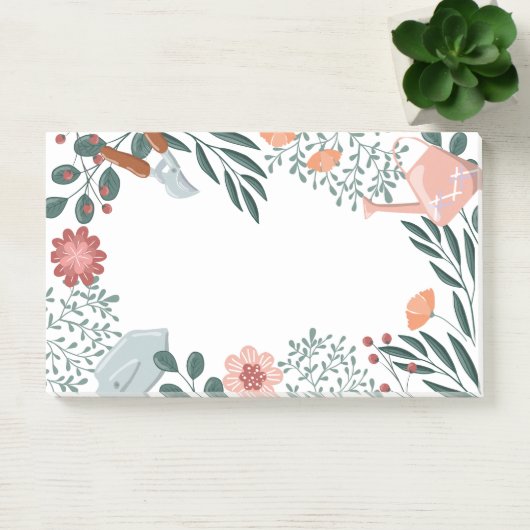 Garden Tools & Wildflowers Border  Post-it® Notes (Kantoor)