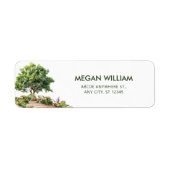 Garden Tree Return-adreslabel Etiket (Voorkant)