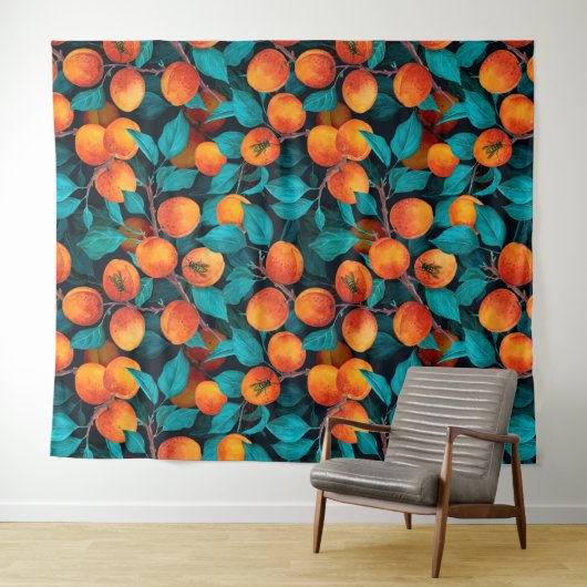 Garden van abrikozen 2 wandkleed (In Situ (horizontaal))