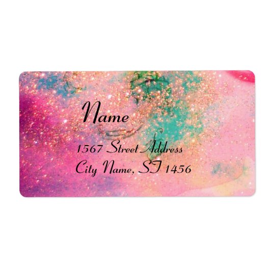 GARDEN VAN DE LAATSTE SCHADEN, roze groen Etiket (Voorkant)