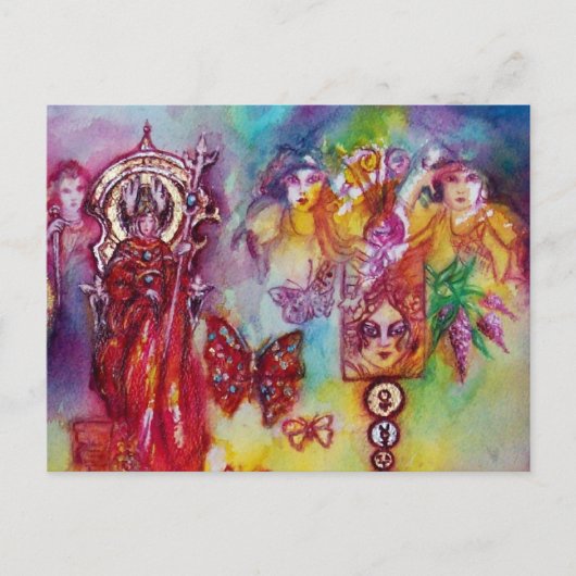 GARDEN VAN DE VERLORENDE SCHADOWS - FAERY EN BUTTE BRIEFKAART (Voorkant)