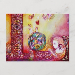 GARDEN VAN DE VERLORENDE SCHADOWS, FAERY EN BUTTER BRIEFKAART