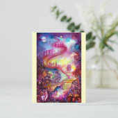 GARDEN VAN DE VERLORENDE SCHADOWS / MYSTISCHE STAI BRIEFKAART (Staand voorkant)