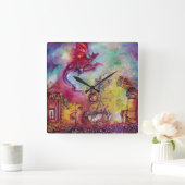 GARDEN VAN DE VERLORENDE SCHADOWS / RODE DRAGON FL VIERKANTE KLOK (Huis)