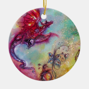 GARDEN VAN DE VERLORENDE SCHADOWS - RODE DRAGON VL KERAMISCH ORNAMENT