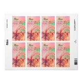 GARDEN VAN DE VERLORENDE SCHADOWS, roze goud, groe Etiket (Full Sheet)