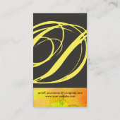 GARDEN VAN DE VERLORENDE SCHADOWS STAR DUST MONOGR VISITEKAARTJE (Achterkant)