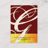 GARDEN VAN DE VERLORENDE SCHADOWS STAR DUST MONOGR VISITEKAARTJE (Achterkant)