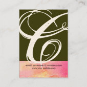 GARDEN VAN DE VERLORENDE SCHADOWS STAR DUST MONOGR VISITEKAARTJE (Achterkant)