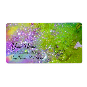 GARDEN VAN DE VERLORENDE SCHADOWS, violet groen ge Etiket