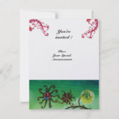 GARDEN VAN HET MELISSA heldere paarse roze witte i Kaart (Achterkant)