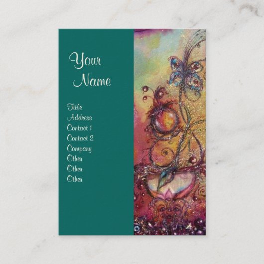 GARDEN VAN HET VERLORENDE SCHADOWS - BUTTERFLY-PLA VISITEKAARTJE (Voorkant)