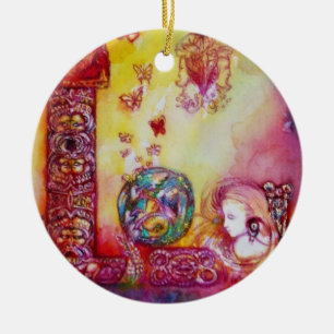 GARDEN VAN HET VERLORENDE SCHADOWS- BUTTERFLY-PLAN KERAMISCH ORNAMENT