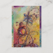 GARDEN VAN HET VERLORENDE SCHADOWS MAGIC BUTTERFLY VISITEKAARTJE (Achterkant)